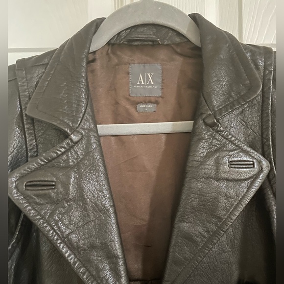 Armani exchange leather jacket - Picture 3 of 8